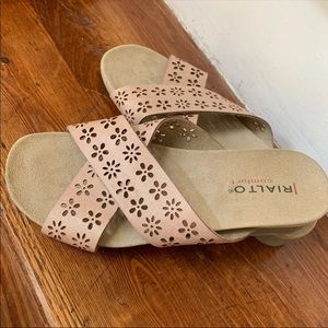 Slip on sandals- SIZE 6
